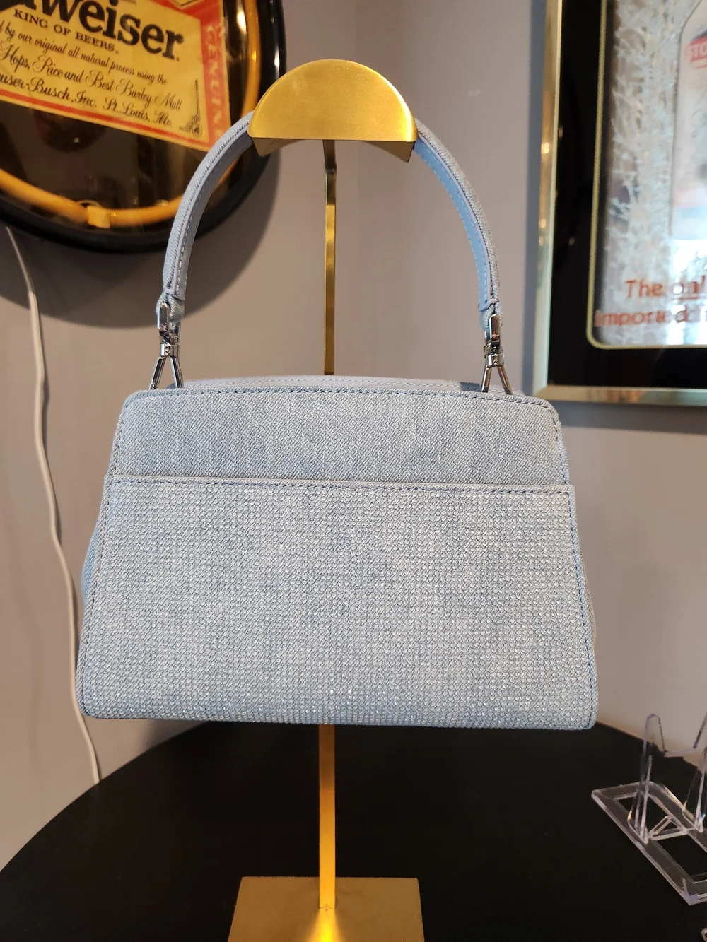 Kate Spade Denim Satchel Woth Rhinestones